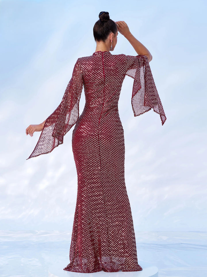 Women Sequin Mermaid Maxi Dress