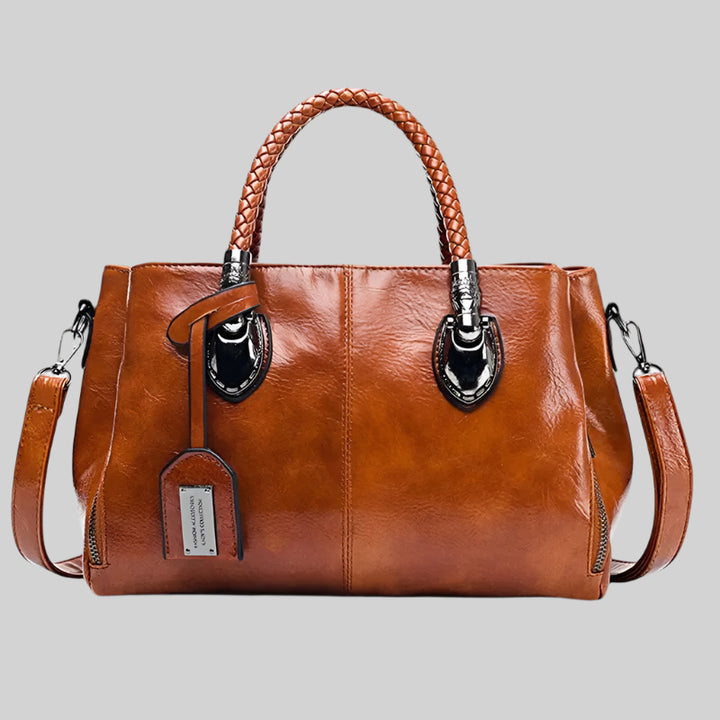 Women's Signature Boston Waxed Leather Handbag