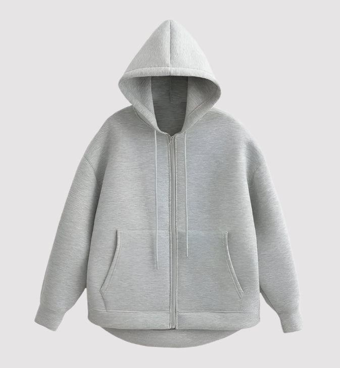 Women's Zipper Hoodie – Cotton Terry Pullover