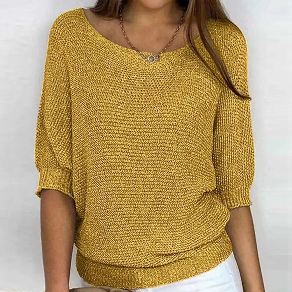 Women’s Bracelet Sleeve Knit Pullover
