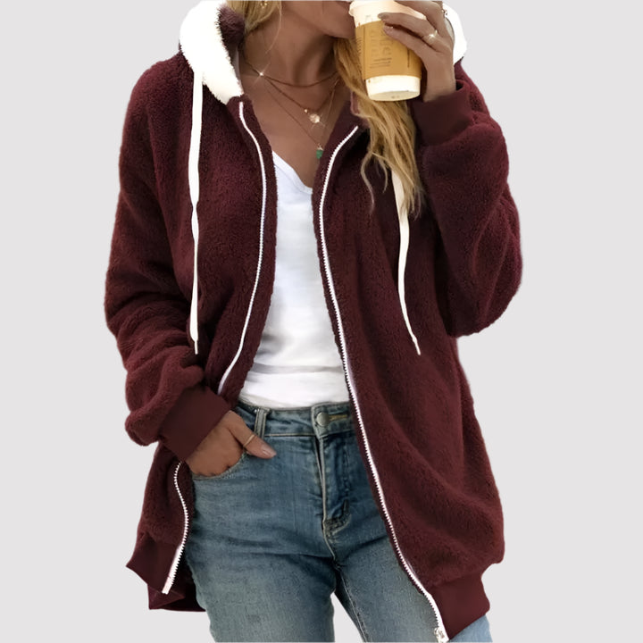 Women's Zipper Hooded Jacket