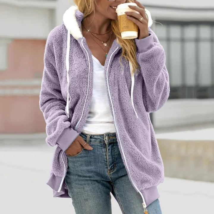 Women's Zipper Hooded Jacket