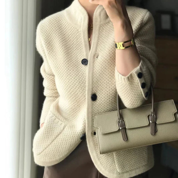  Womens Cashmere Wool Knit Cardigan