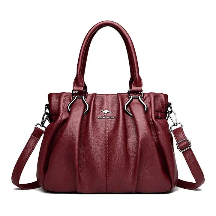  Womens Genuine Soft Leather Commuting Tote