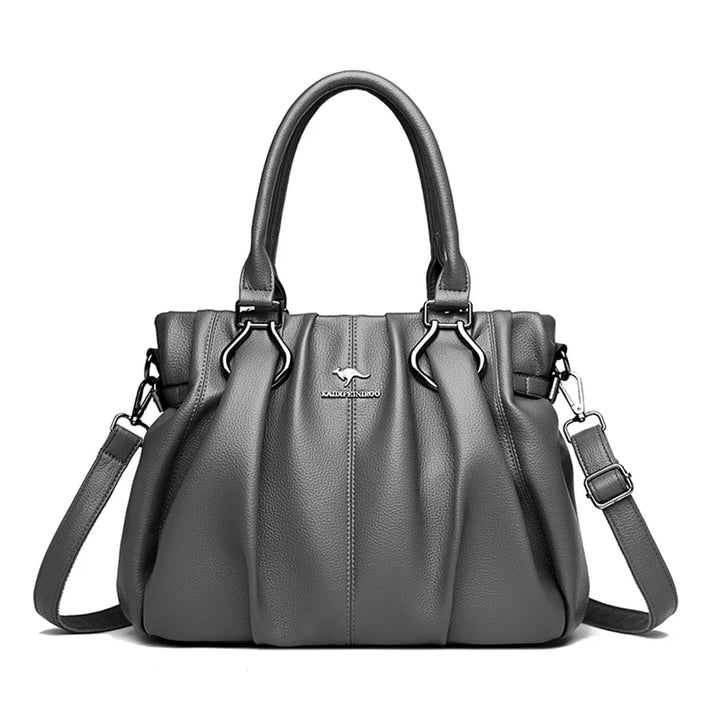  Womens Genuine Soft Leather Commuting Tote