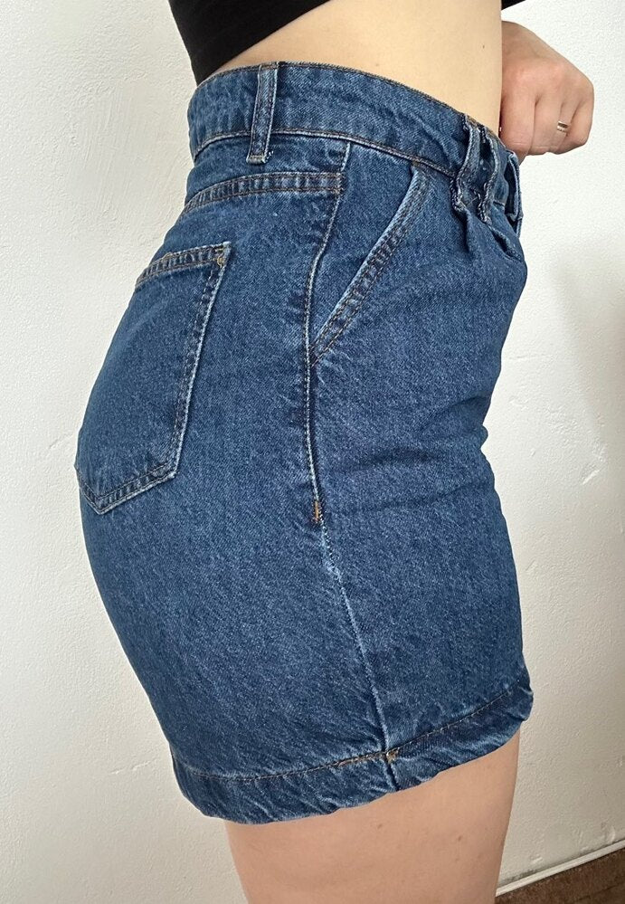 Womens High Waist Denim Shorts