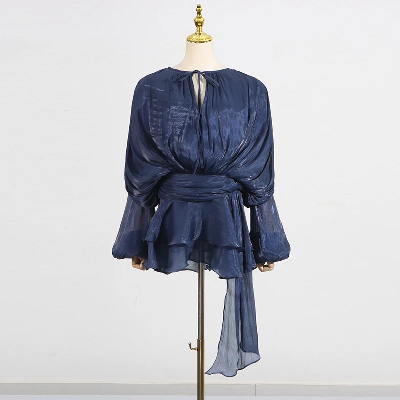 Women's Ruffle Detail Mini Dress