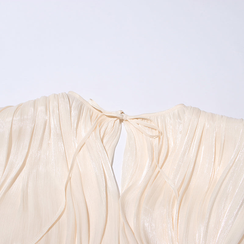 Womens Ruffle Detail Mini Dress