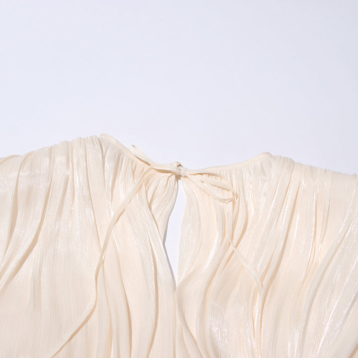 Womens Ruffle Detail Mini Dress