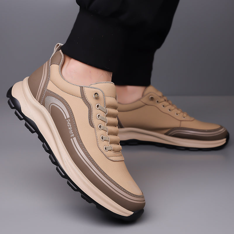 Men's Thick Soled Leather Shoes