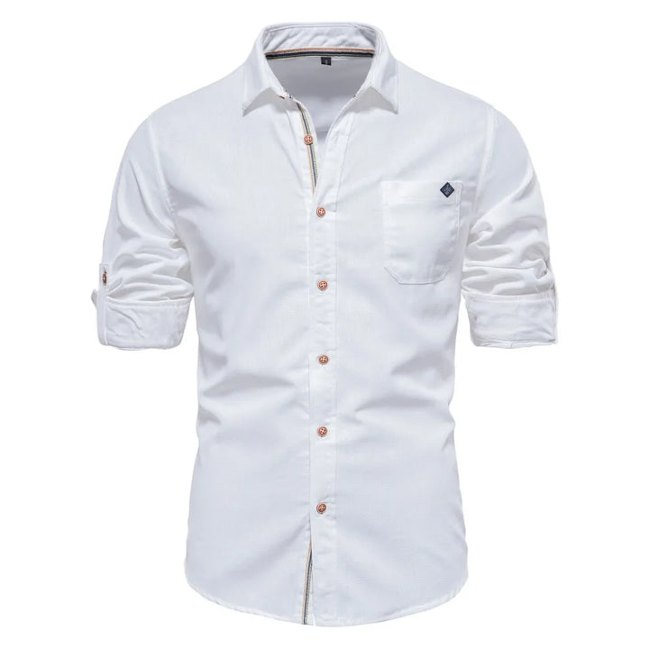 Men's Cotton Twill Single Pocket Shirt