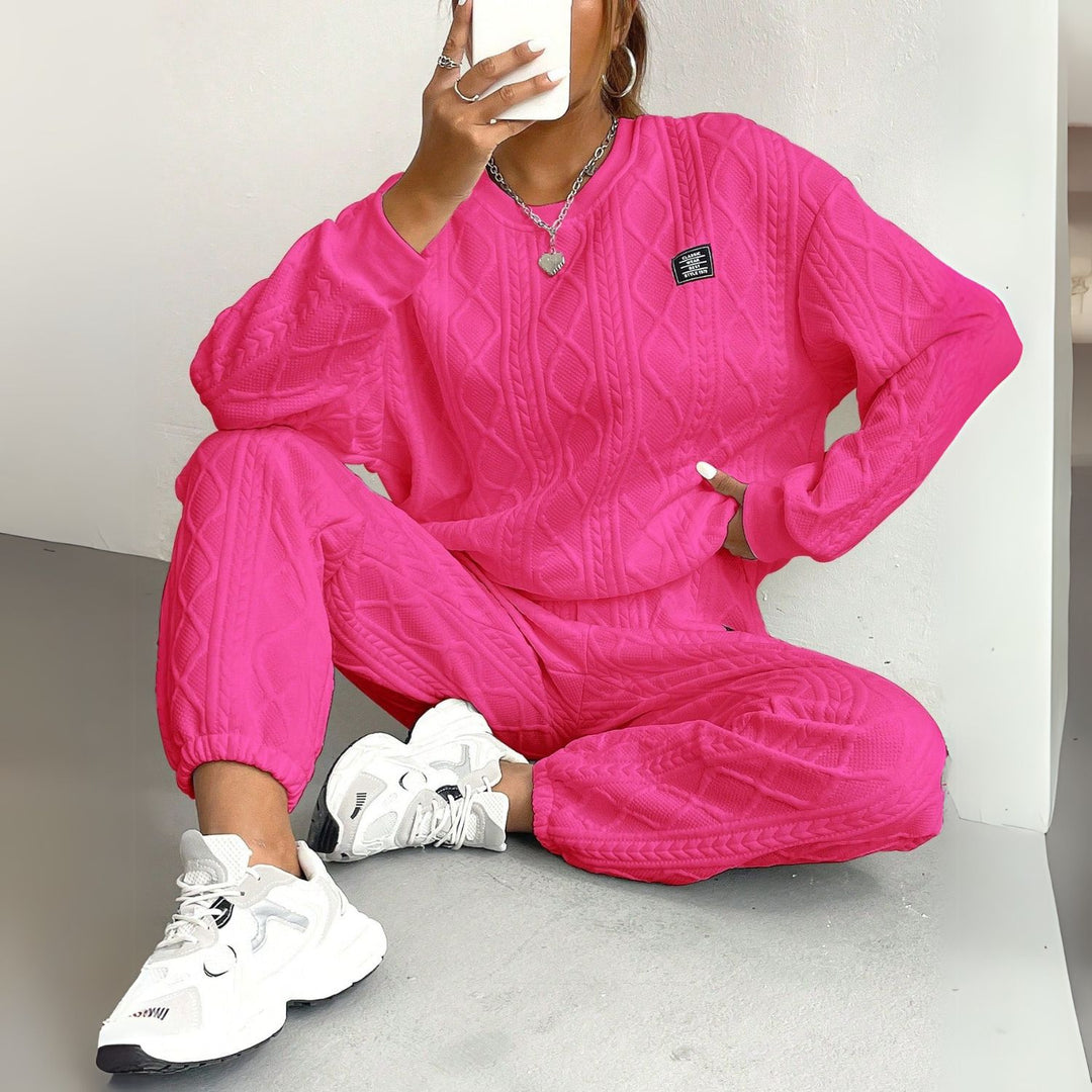 Women's Cable Knit Two-Piece Set