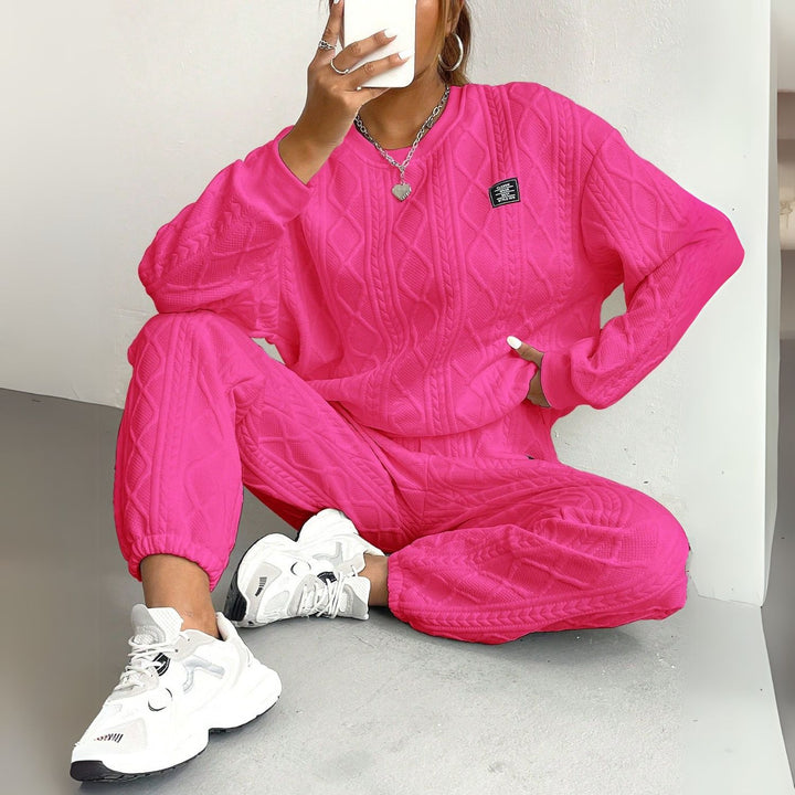 Women's Cable Knit Two-Piece Set