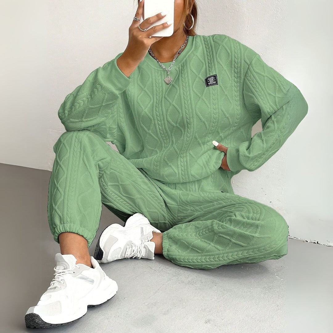 Women's Cable Knit Two-Piece Set