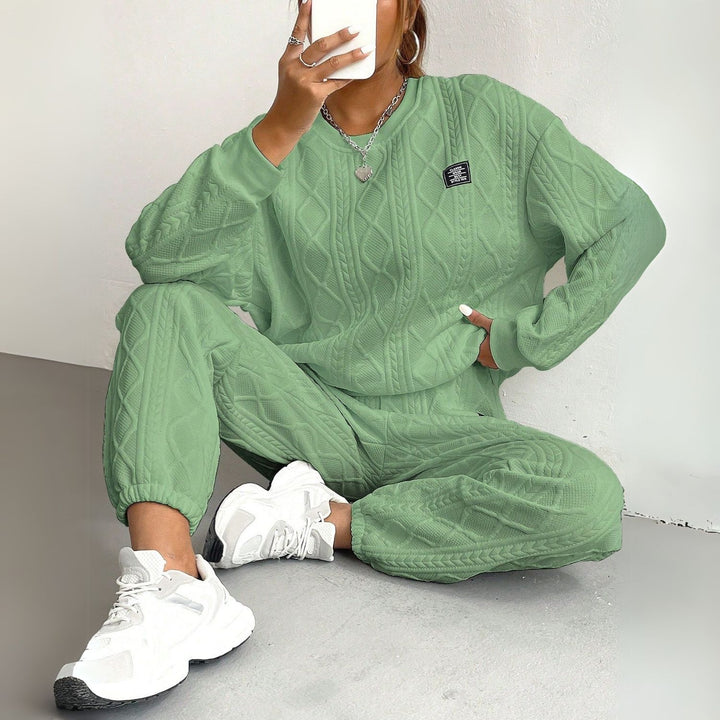 Women's Cable Knit Two-Piece Set