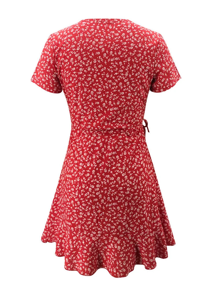 Women's Floral Print Mini Dress