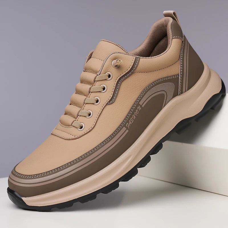 Men's Thick Soled Leather Shoes
