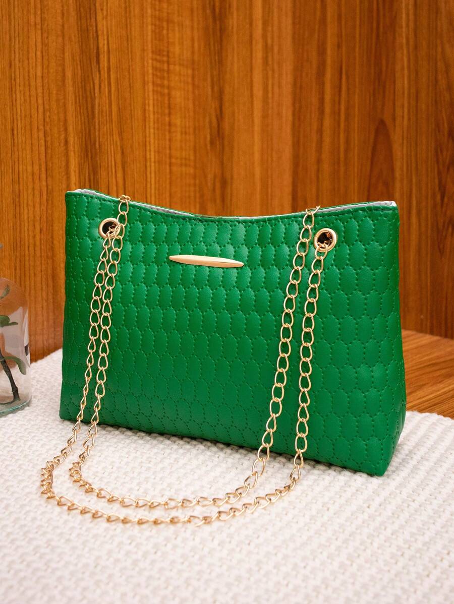 Women's Printed Chain Shoulder Bag