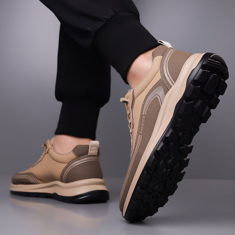 Men's Thick Soled Leather Shoes