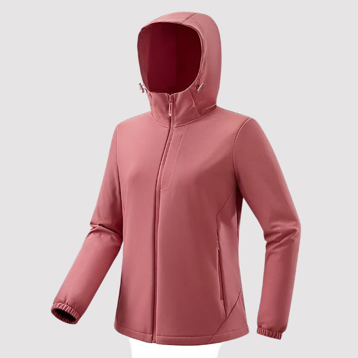 Cosy jacket with windproof feature
