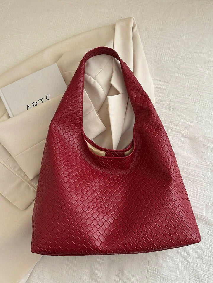 Crescent Shoulder Bag in PU Leather