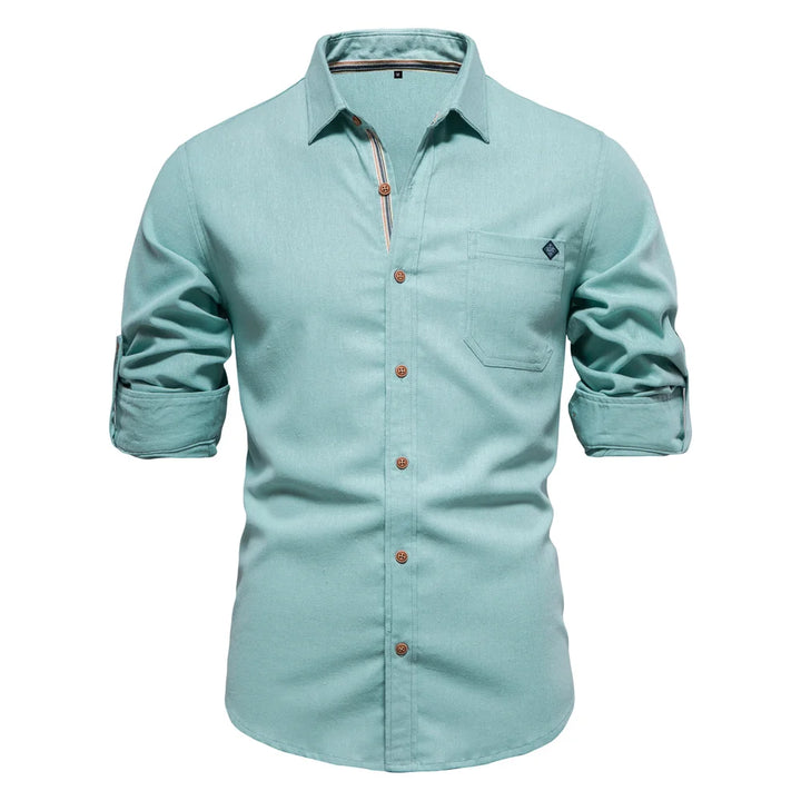 Men's Cotton Twill Single Pocket Shirt