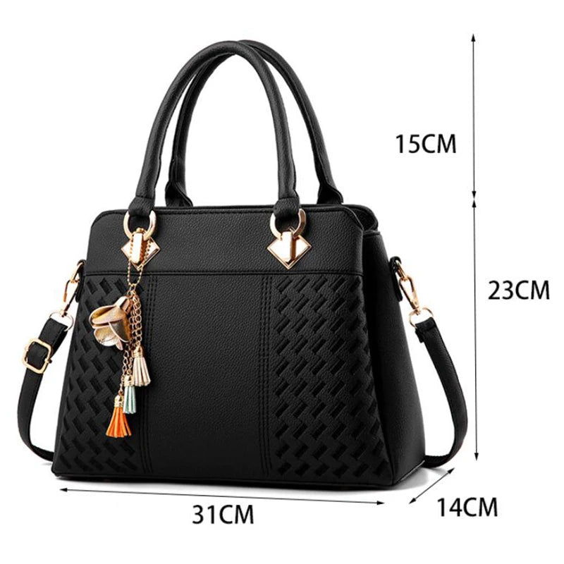 Women's Embossed Detail Satchel Handbag