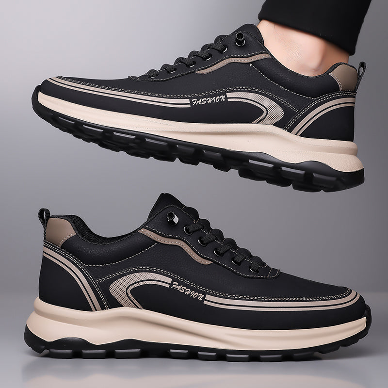 Men's Thick Soled Leather Shoes