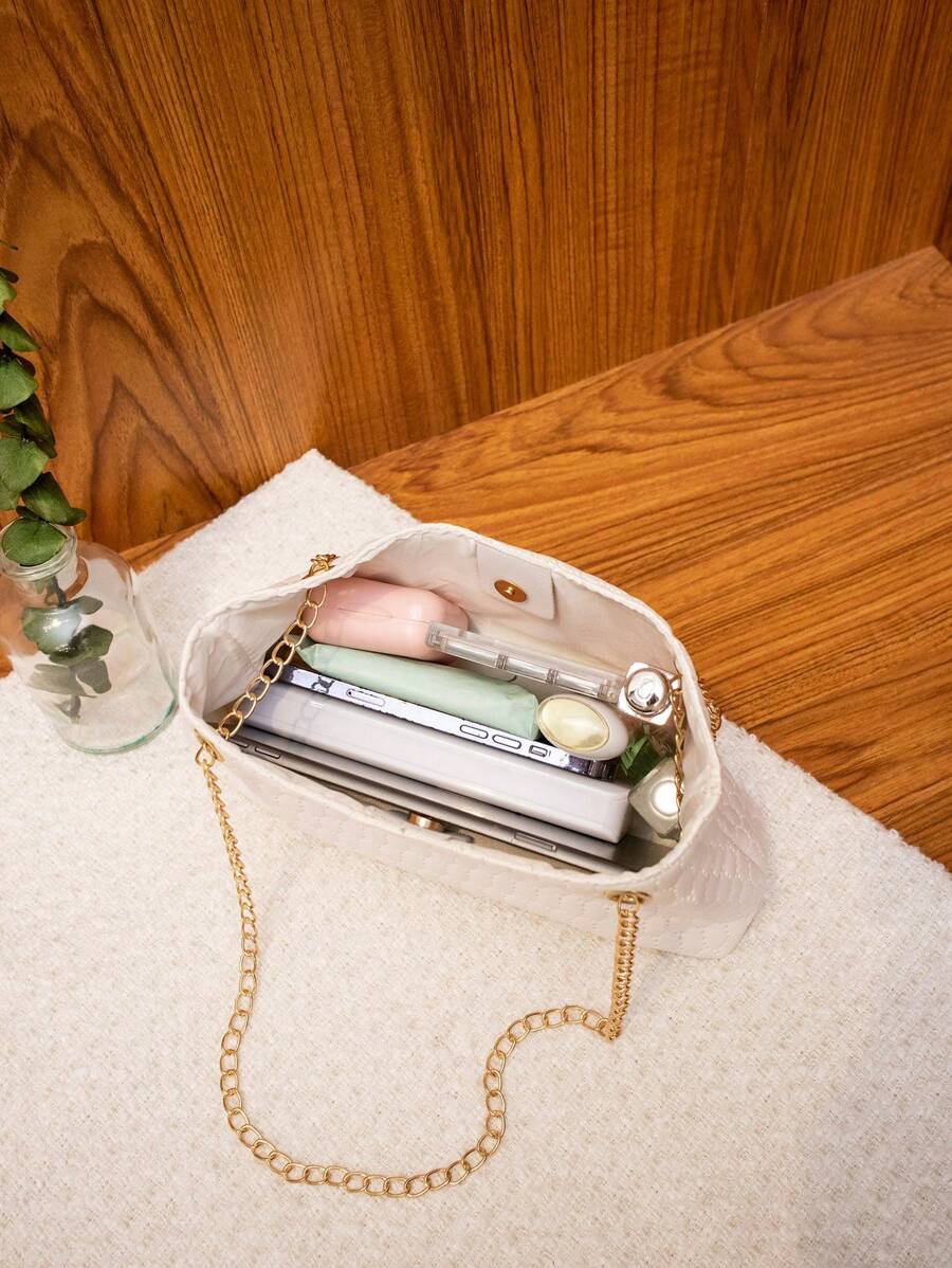 Women's Printed Chain Shoulder Bag