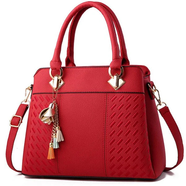 Women's Embossed Detail Satchel Handbag