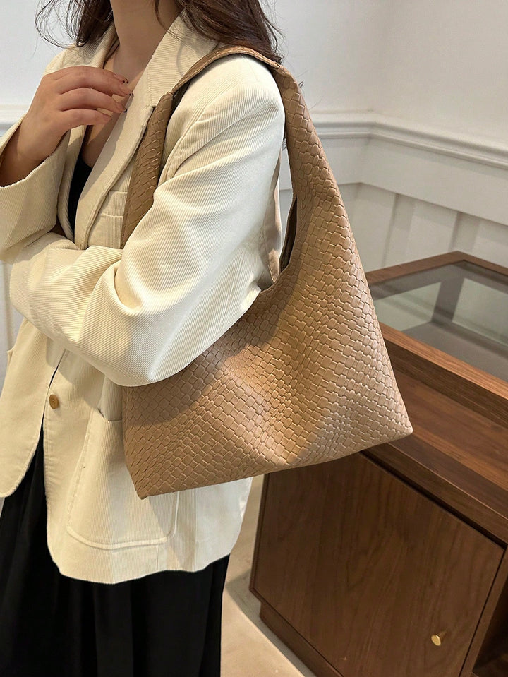 Crescent Shoulder Bag in PU Leather