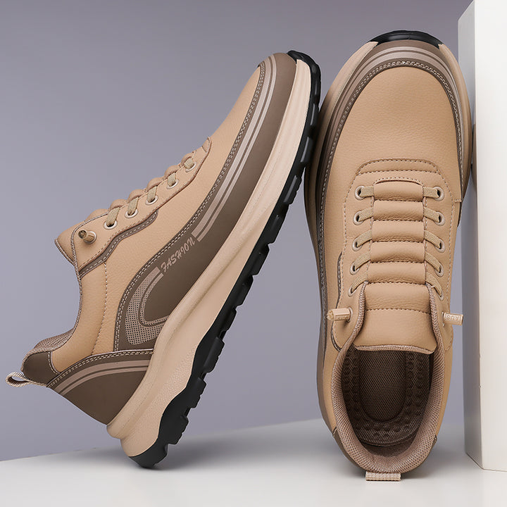 Men's Thick Soled Leather Shoes