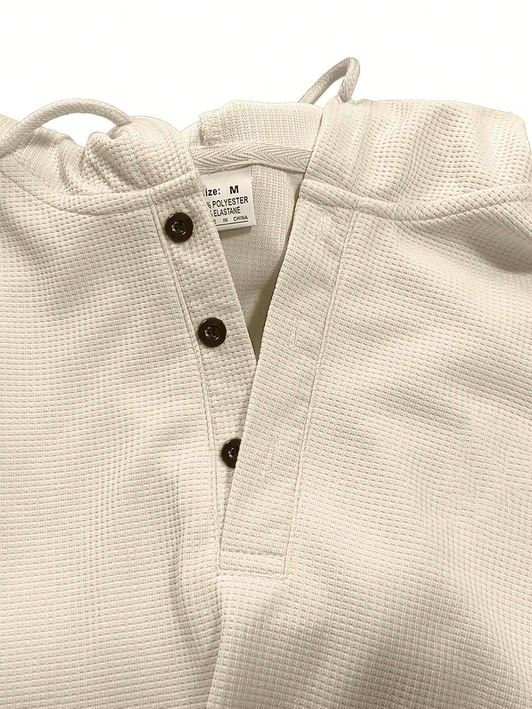 Men's Check Pattern Hooded Tracksuit Set