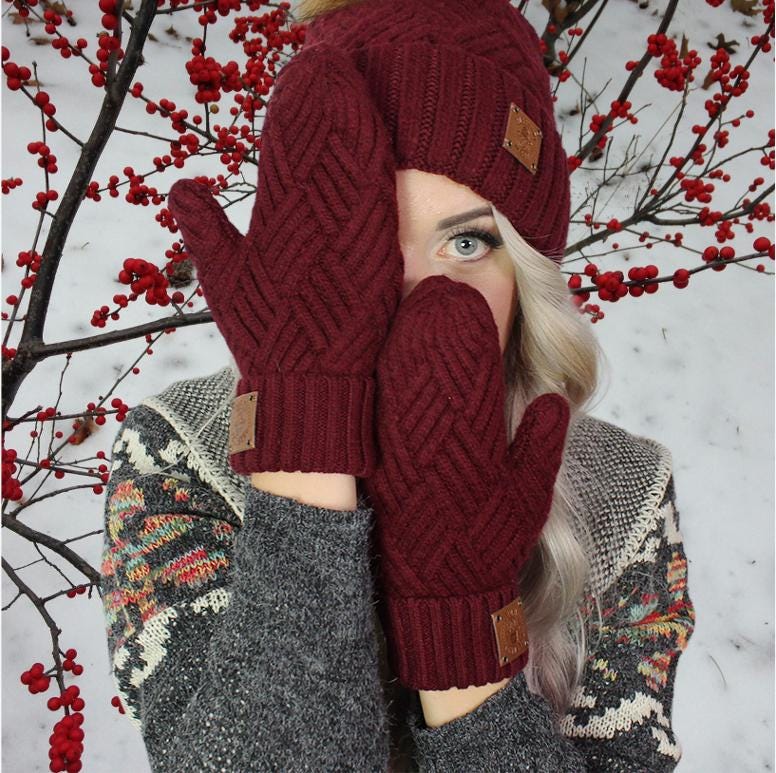 G1*NuMode | Warm winter cashmere mittens gloves