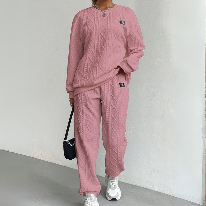 Women's Cable Knit Two-Piece Set