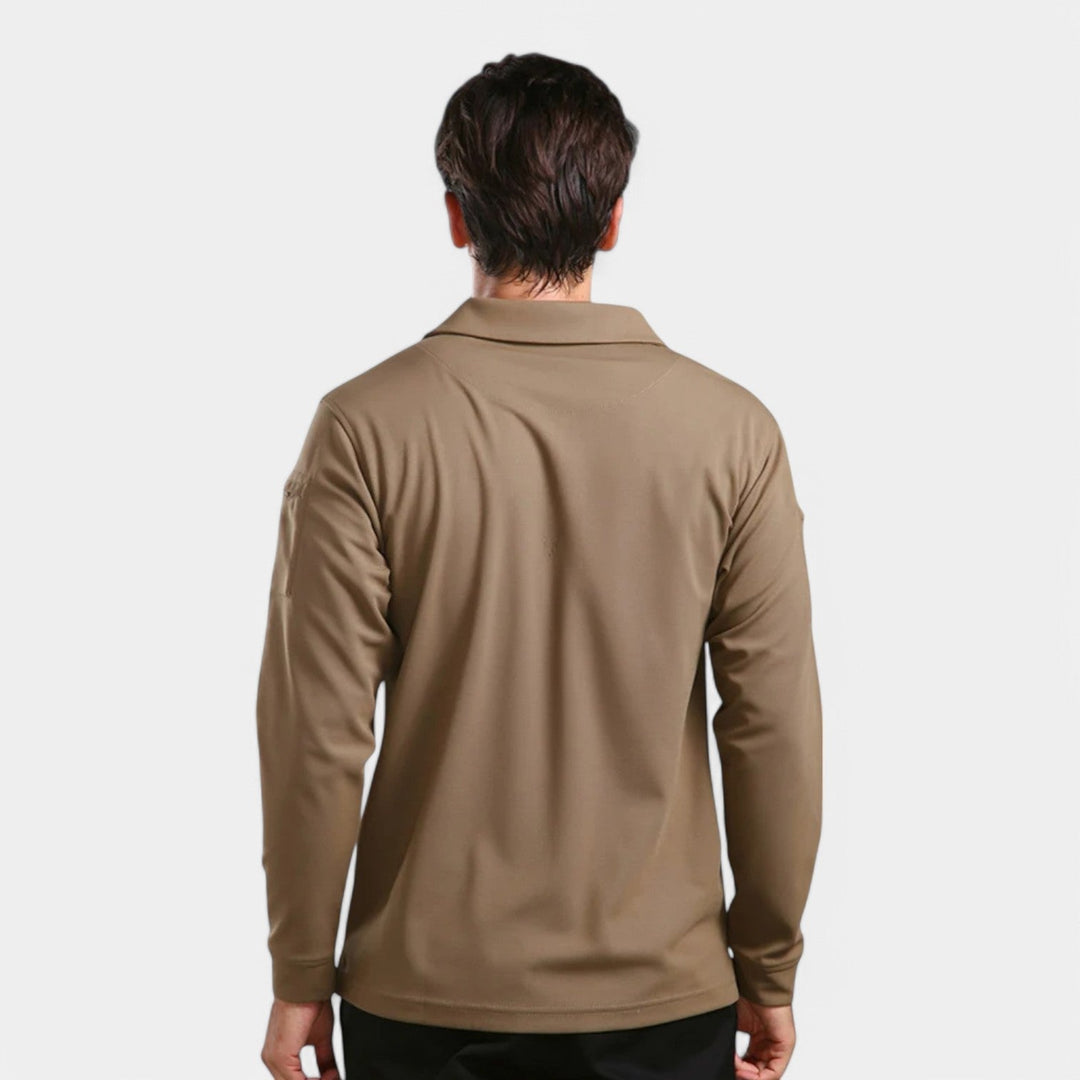Men's Long Sleeve Lightweight Polo