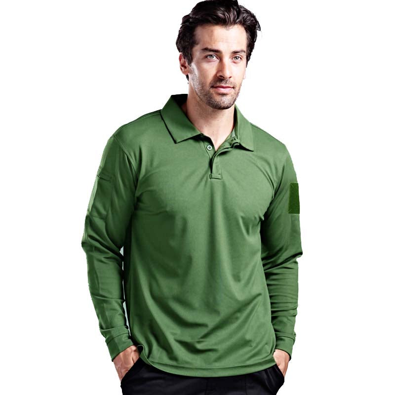 Men's Long Sleeve Lightweight Polo