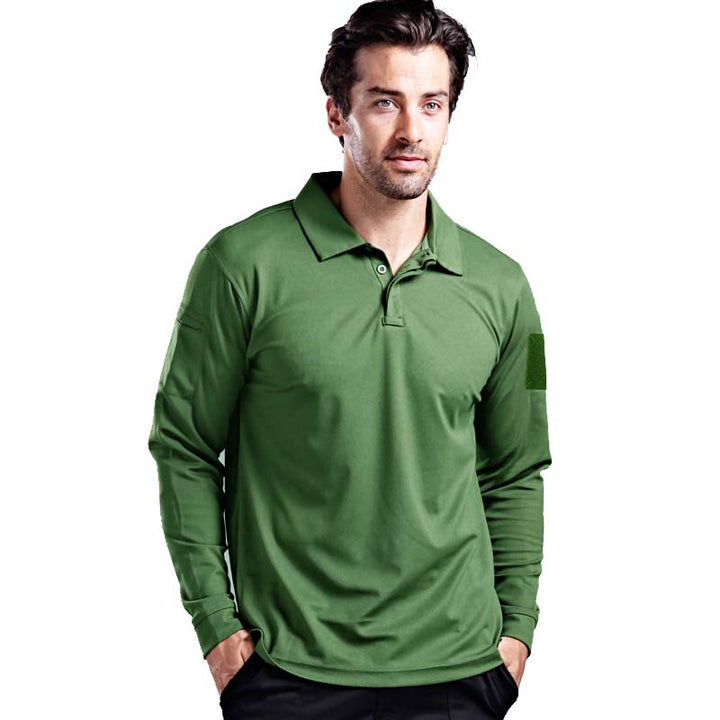 Men's Long Sleeve Lightweight Polo
