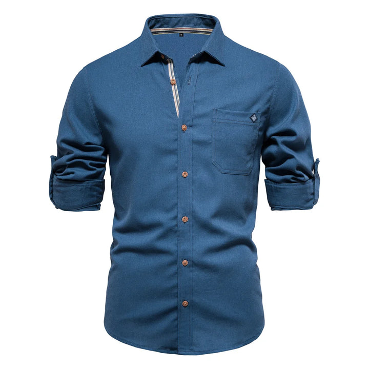 Men's Cotton Twill Single Pocket Shirt