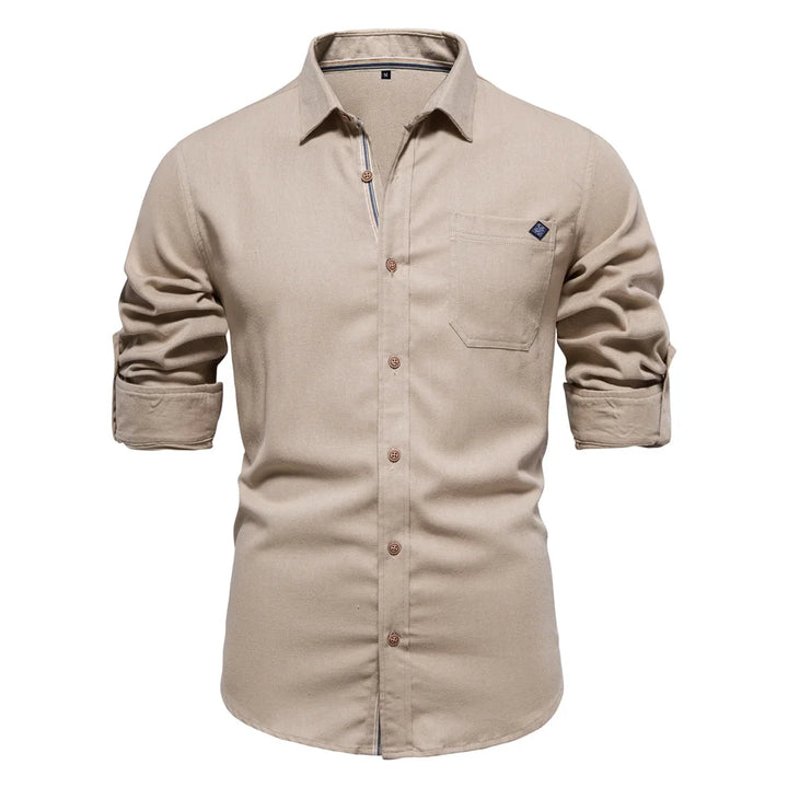 Men's Cotton Twill Single Pocket Shirt