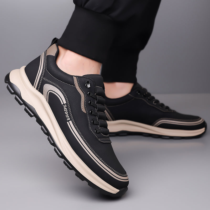 Men's Thick Soled Leather Shoes