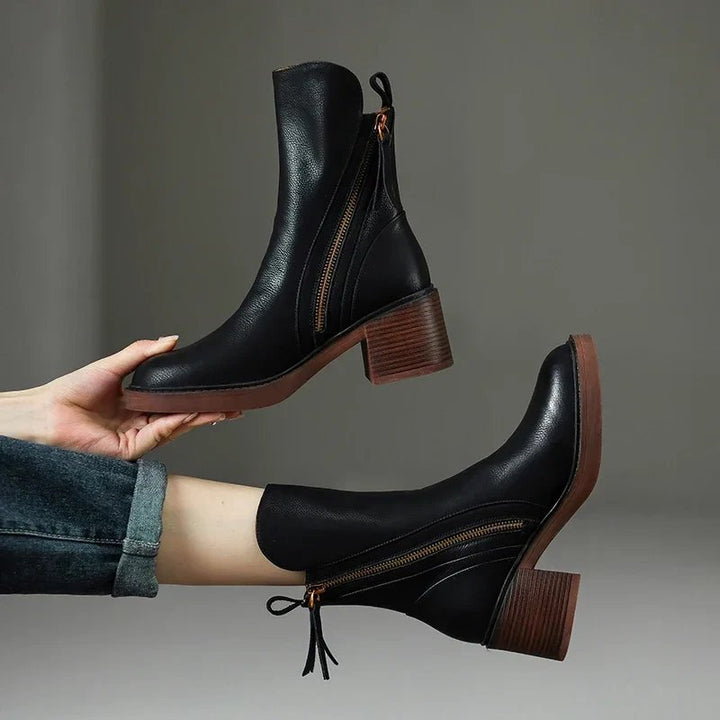 6boots*NuMode | Mid Heel Ankle Boot