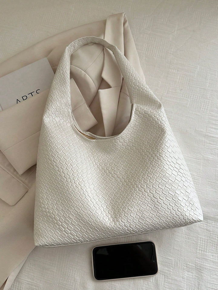Crescent Shoulder Bag in PU Leather