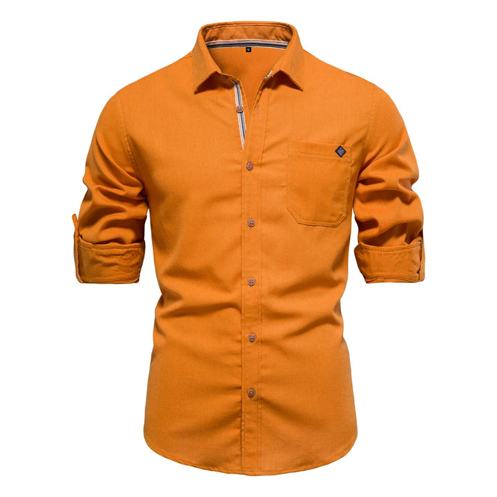 Men's Cotton Twill Single Pocket Shirt
