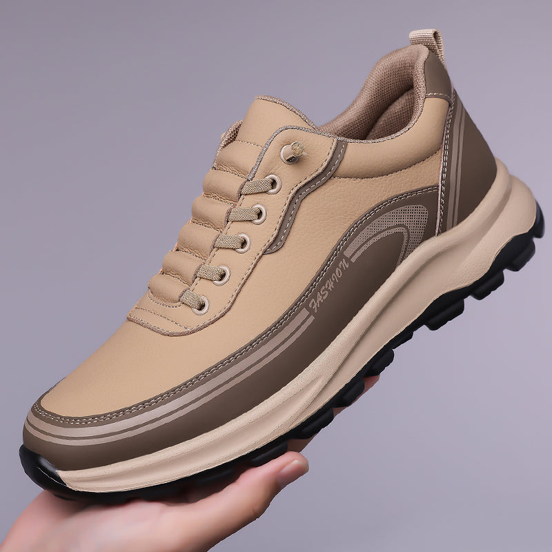 Men's Thick Soled Leather Shoes
