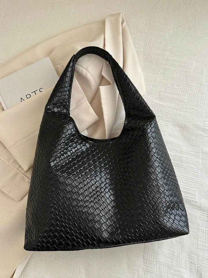 Crescent Shoulder Bag in PU Leather