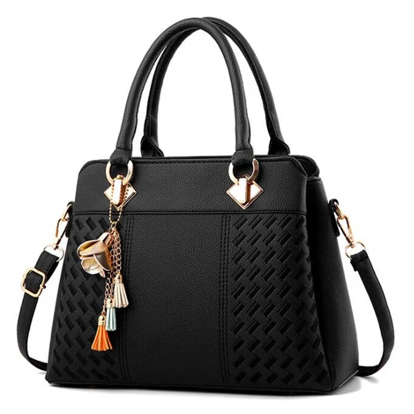 Women's Embossed Detail Satchel Handbag