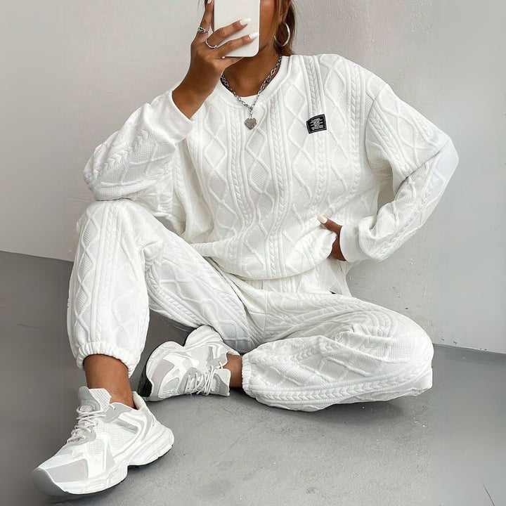 Women's Cable Knit Two-Piece Set
