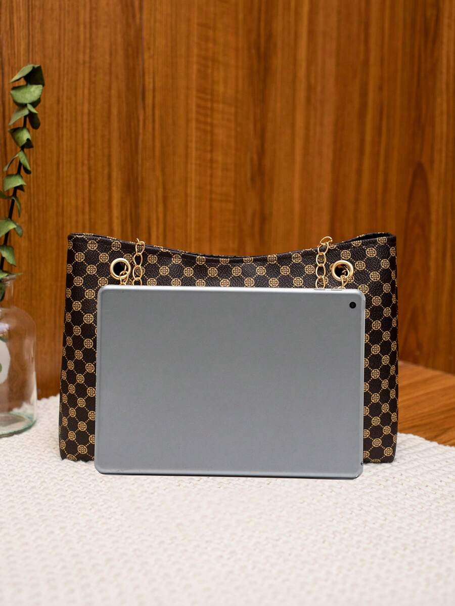 Women's Printed Chain Shoulder Bag