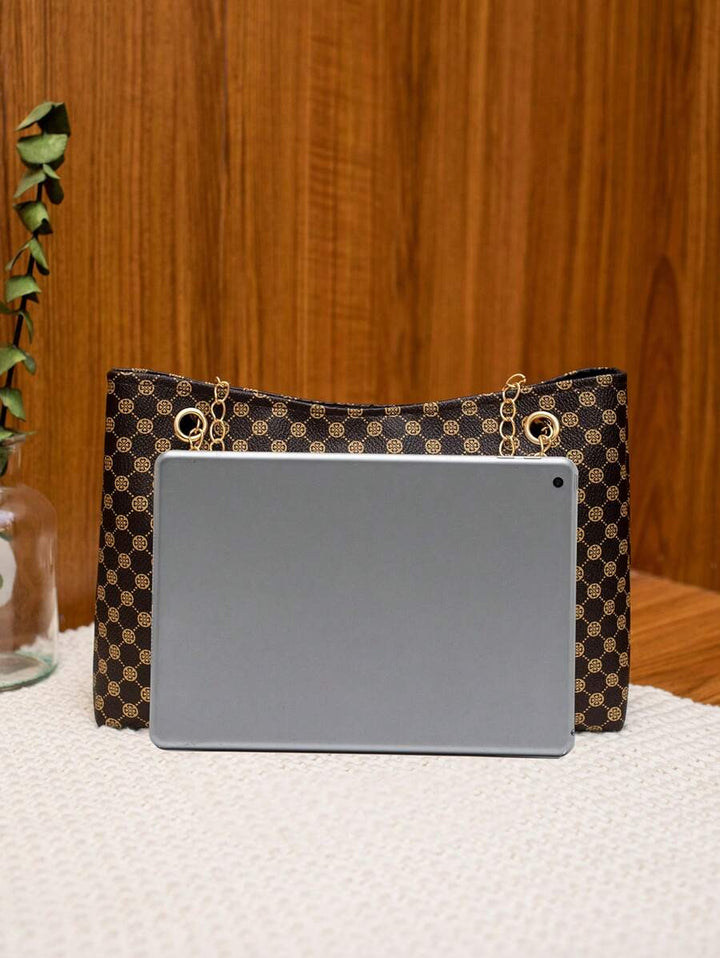 Women's Printed Chain Shoulder Bag